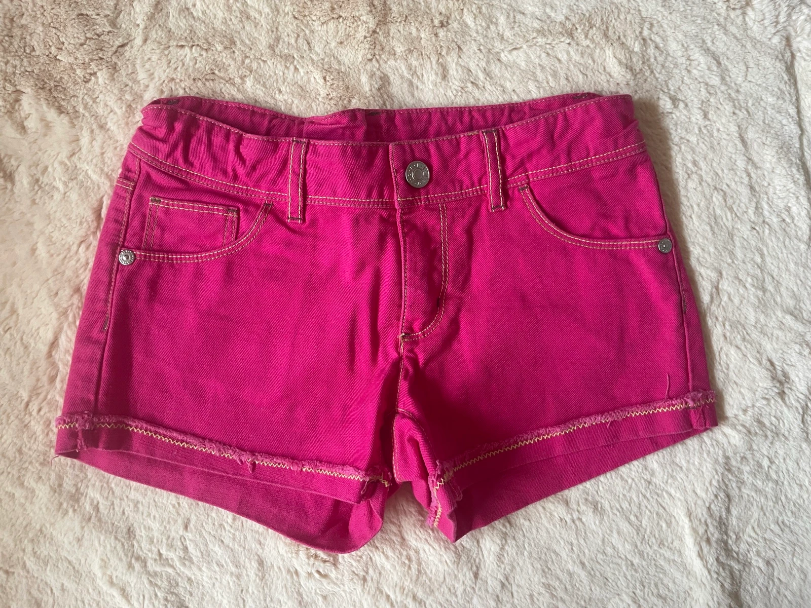 Short vaquero rosa Benetton 8-9 años